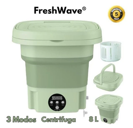Lavadora Plegable 4,5L • Pequeña • Potente • Portátil