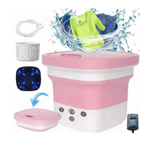 Lavadora Plegable 4,5L • Pequeña • Potente • Portátil