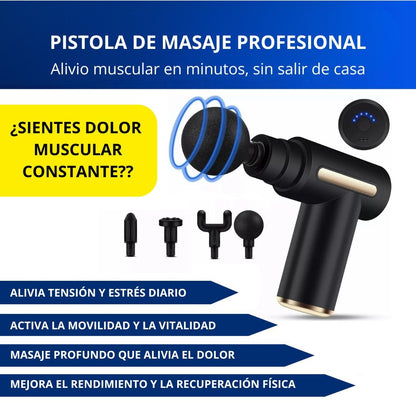 Pistola de Masaje Muscular Recargable