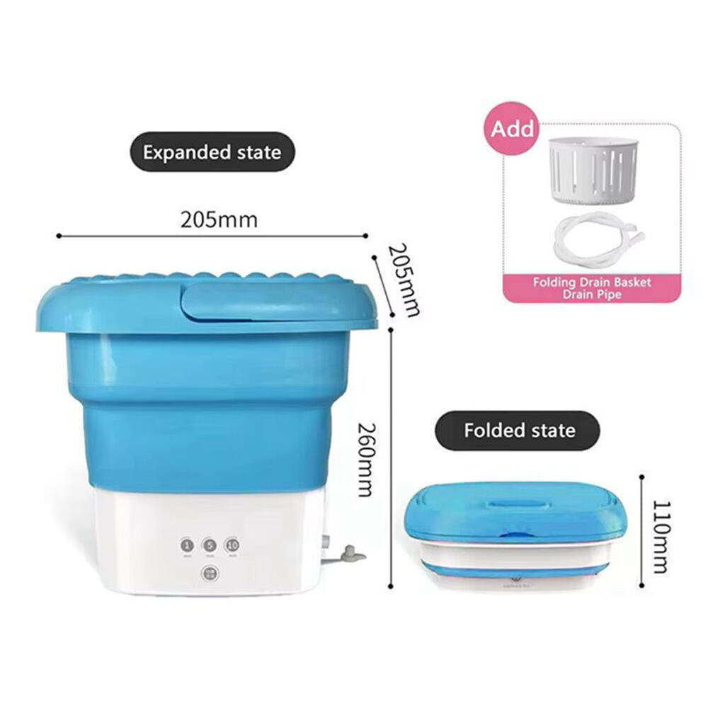 Lavadora Plegable 4,5L • Pequeña • Potente • Portátil